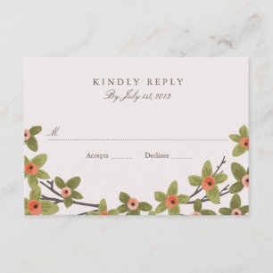 Primavera Buds Wedding RSVP