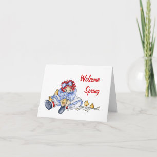 Primavera de bienvenida - Tarjeta