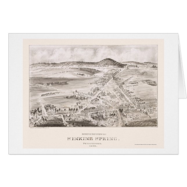 Primavera de hundimiento, mapa panorámico del PA - (Anverso (Horizontal))