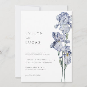 Primavera De Invitación A La Boda Iris De Flores P
