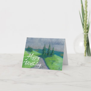 Primavera de la tarjeta de cumpleaños feliz