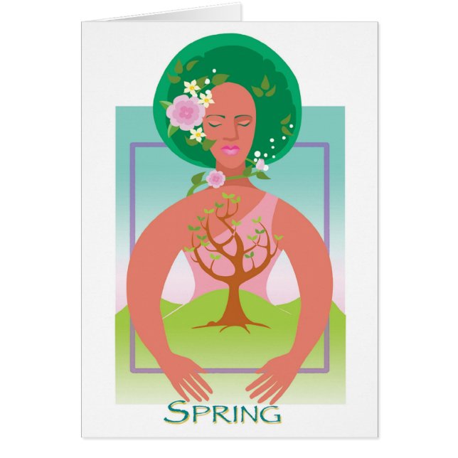 Primavera de la tierra de madre (Frente)