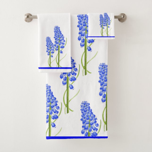 Primavera de la tierra en un juego de toallas de b (In situ)