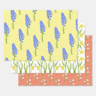 Primavera de la tierra sobre hojas de papel de env
