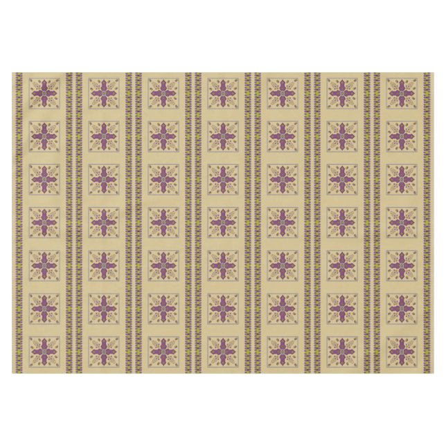 Primavera de la vida florida mantel de 60x84" (Frente (Horizontal))