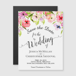 Primavera de los paneles acuarela Boda Guardar la 