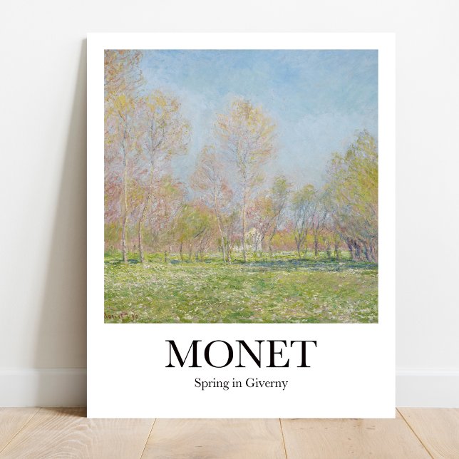 Primavera de Monet en la imprenta de arte gigante (Monet's Blooming Spring in Giverny. Museum-quality poster)