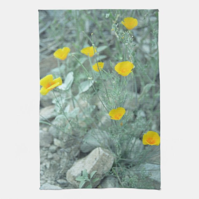 Primavera del desierto Toallas de cocina de algodó (Vertical)