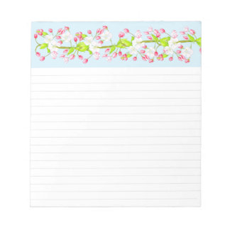 Primavera deliciosa en un Bloc de notas de tamaño