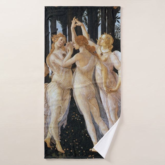 Primavera (detalle), Sandro Botticelli, 1482 (Toalla de baño)
