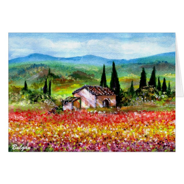 PRIMAVERA EN EL PAISAJE DE LA TOSCANA (Anverso (Horizontal))