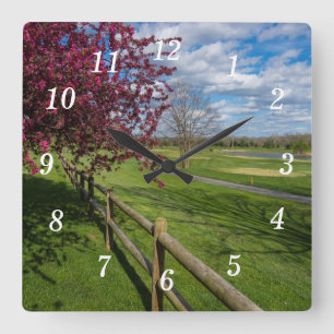 Primavera En El Reloj De Pared De Rivercut