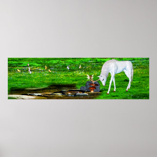 Primavera en la impresión del Poster Meadow (Frente)