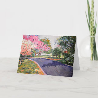 Primavera en la tarjeta de inicio