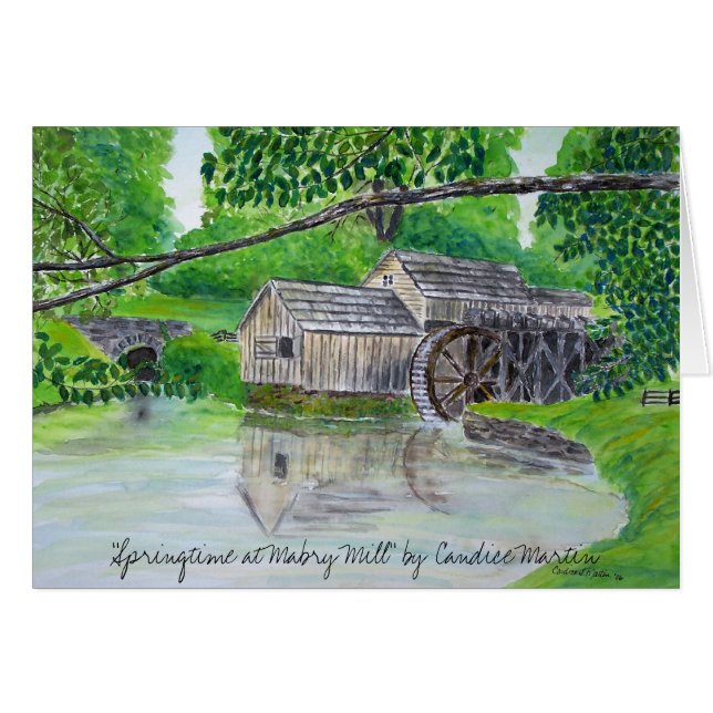 "Primavera en Mabry Mill" (Anverso (Horizontal))