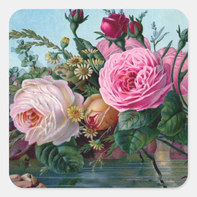 Primavera en un Pegatina en flor (Anverso)