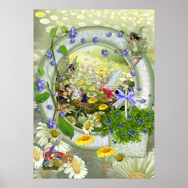 Primavera Fe Niña Poster de decoración (Frente)