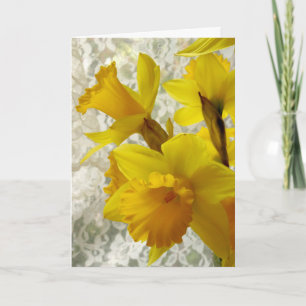 ¡PRIMAVERA FELIZ!! Tarjeta del narciso