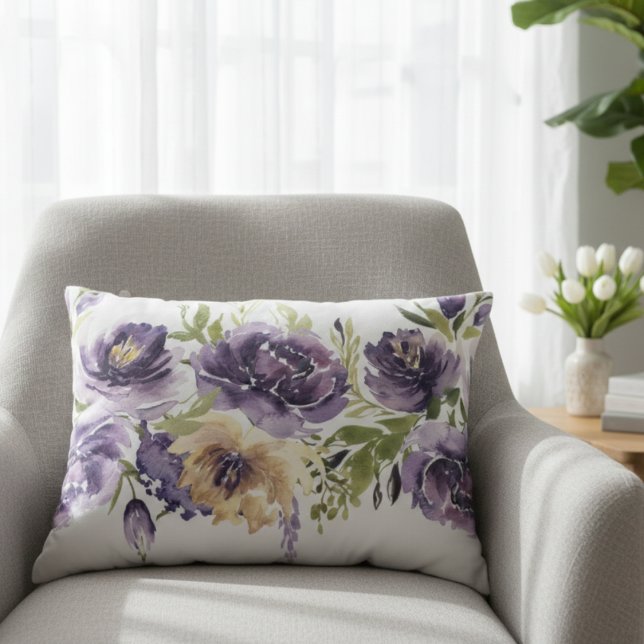 Primavera Floral almohada púrpura (Subido por el creador)