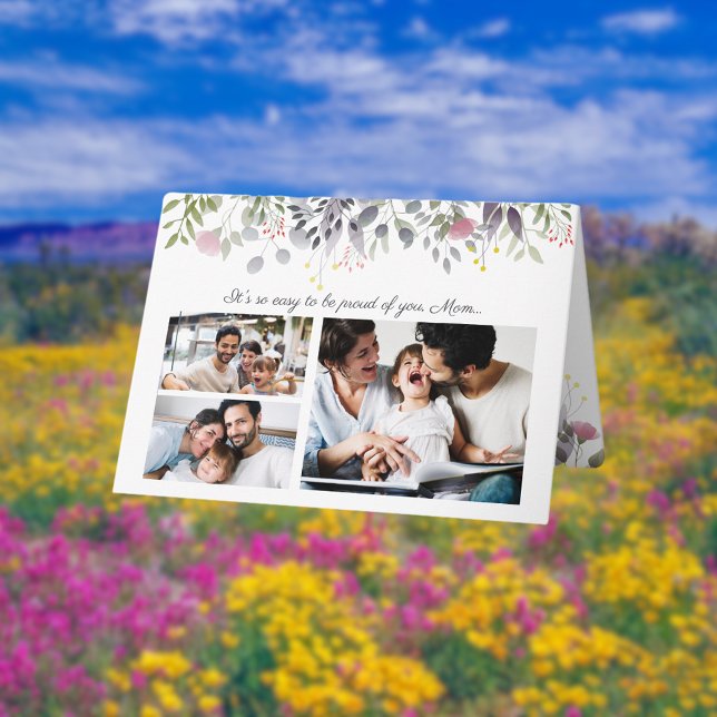 Primavera Floral Feliz cumpleaños, tarjeta de mamá (Subido por el creador)