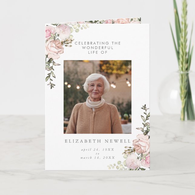 Primavera Floral plegada celebración del programa  (Anverso)