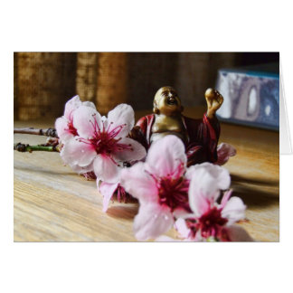 Primavera que ríe la tarjeta de Buda