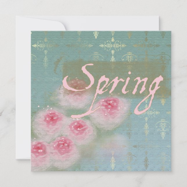 Primavera - Tarjeta de invitación (Anverso)