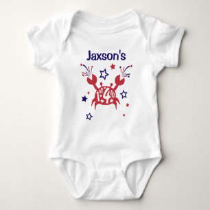 Primer 4 de julio Bodysuit Primera Camisa de Bebé