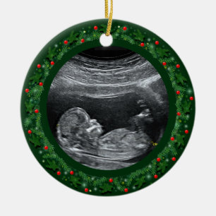 Primer adorno de Navidad de cerámica para bebé