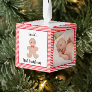 Primer adorno navideño del bebé personalizado