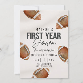 Primer Año Caído | Invitación de Cumpleaños Primer