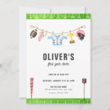 Primer año de la primera invitación al cumpleaños