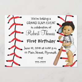 Primer béisbol de la invitación de la fiesta del