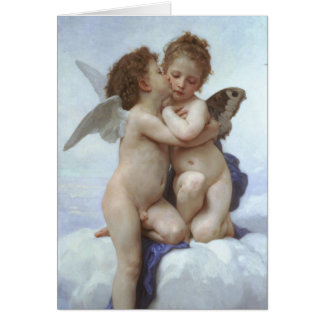 Primer beso de Bouguereau, antiguos ángeles victor