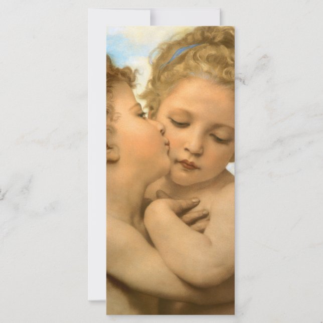 Primer beso (detalle de ángel) de Bouguereau (Anverso)