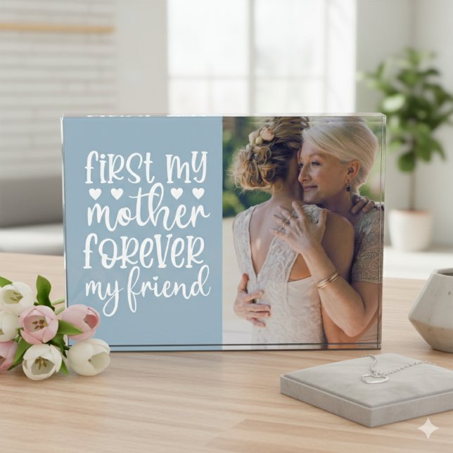 Primer Bloqueo de fotos de mi madre por siempre (First My Mother Forever My Friend Photo Block)