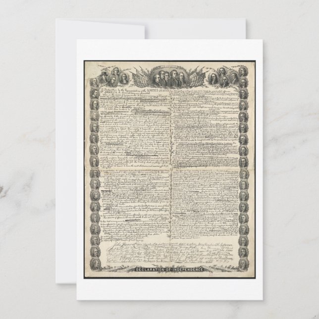 Primer borrador de la Declaración de Independencia (Anverso)