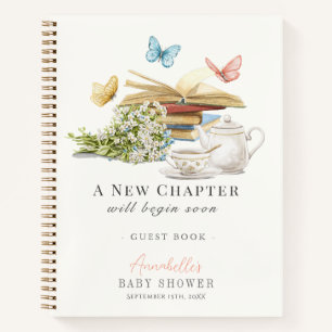 Primer capítulo del libro de té set de Baby Shower