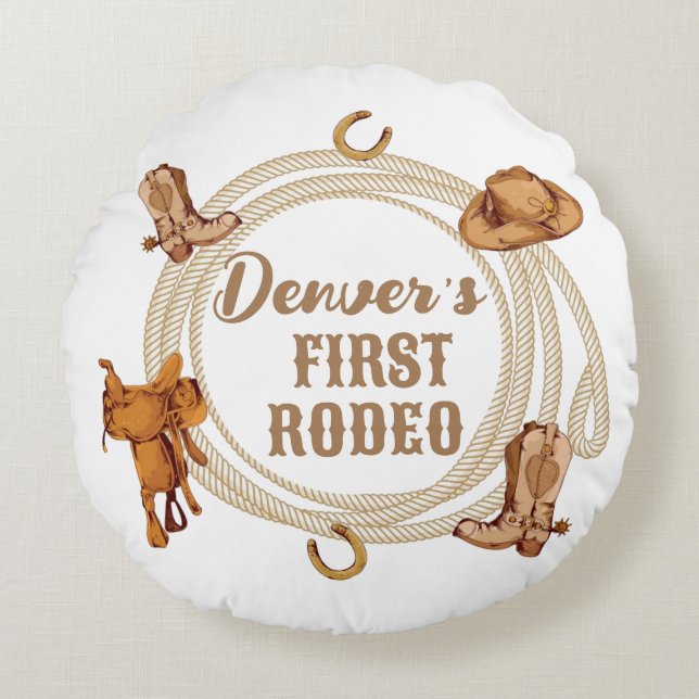 Primer Cojín decorativo de la fiesta de cumpleaños (Anverso)