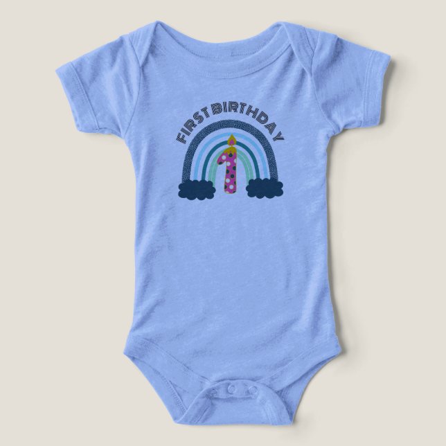 Primer cumpleaños Boho Baby Girl (Diseño delantero )