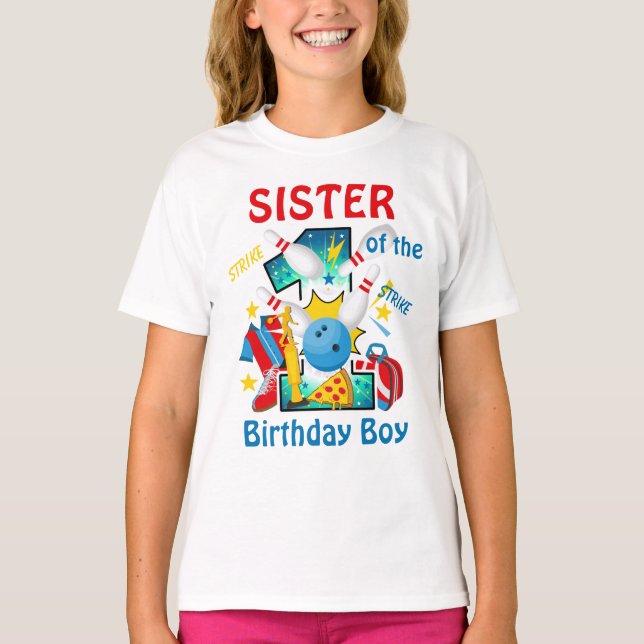 Primer cumpleaños de la hermana de la camiseta de  (Anverso)