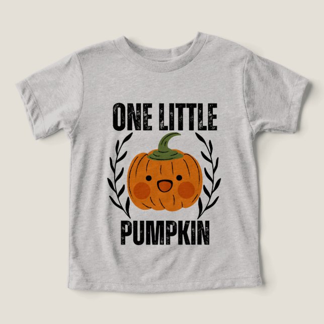 Primer cumpleaños de un pequeño bebé de calabaza (Diseño delantero )