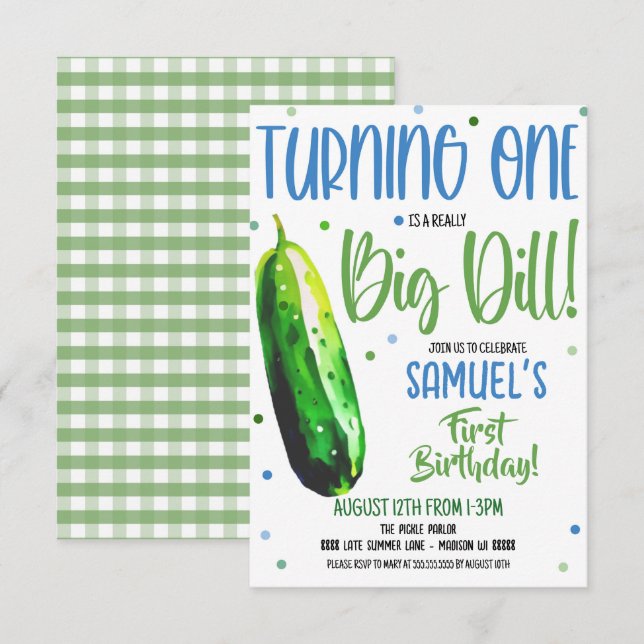 Primer cumpleaños es una invitación a los grandes  (Anverso / Reverso)