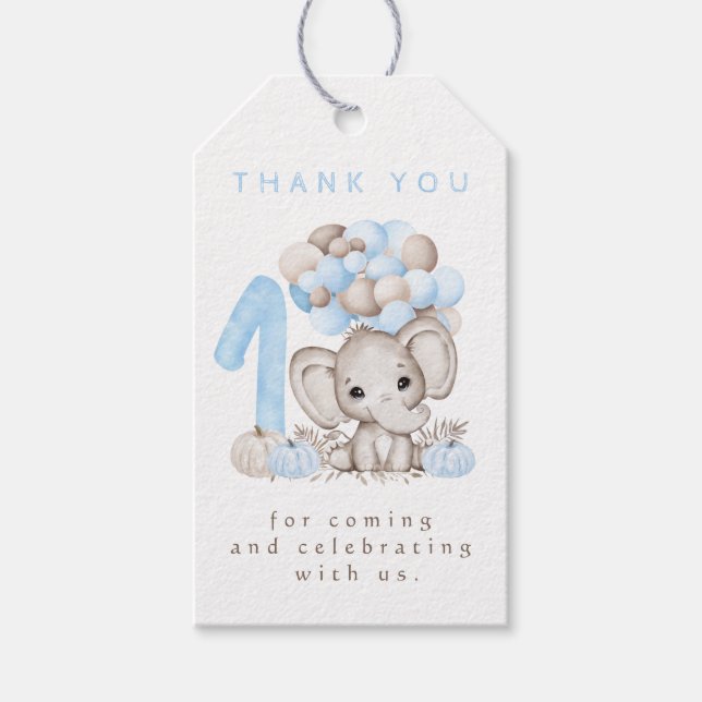 Primer cumpleaños Fall Boy Gracias Etiqueta (Anverso)