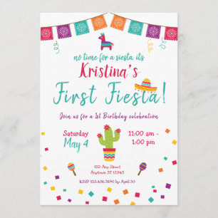Primer cumpleaños Fiesta Invitación al cumpleaños