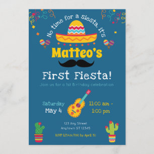 Primer cumpleaños Fiesta Invitación al cumpleaños 