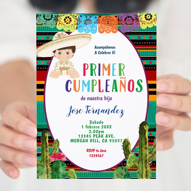 PRIMER CUMPLEANOS, Invitación al cumpleaños Uno Fi (Subido por el creador)