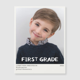 Primer curso de año escolar foto Keepsake Magnet