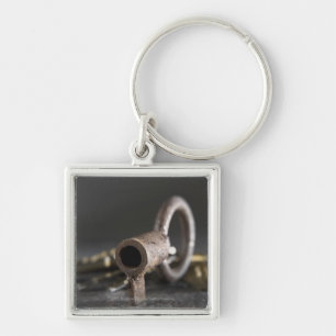 Primer de una llave en un llavero