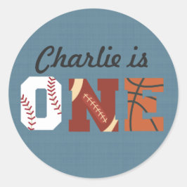 Primer Deporte de Cumpleaños, Pegatina de Ronda Cl